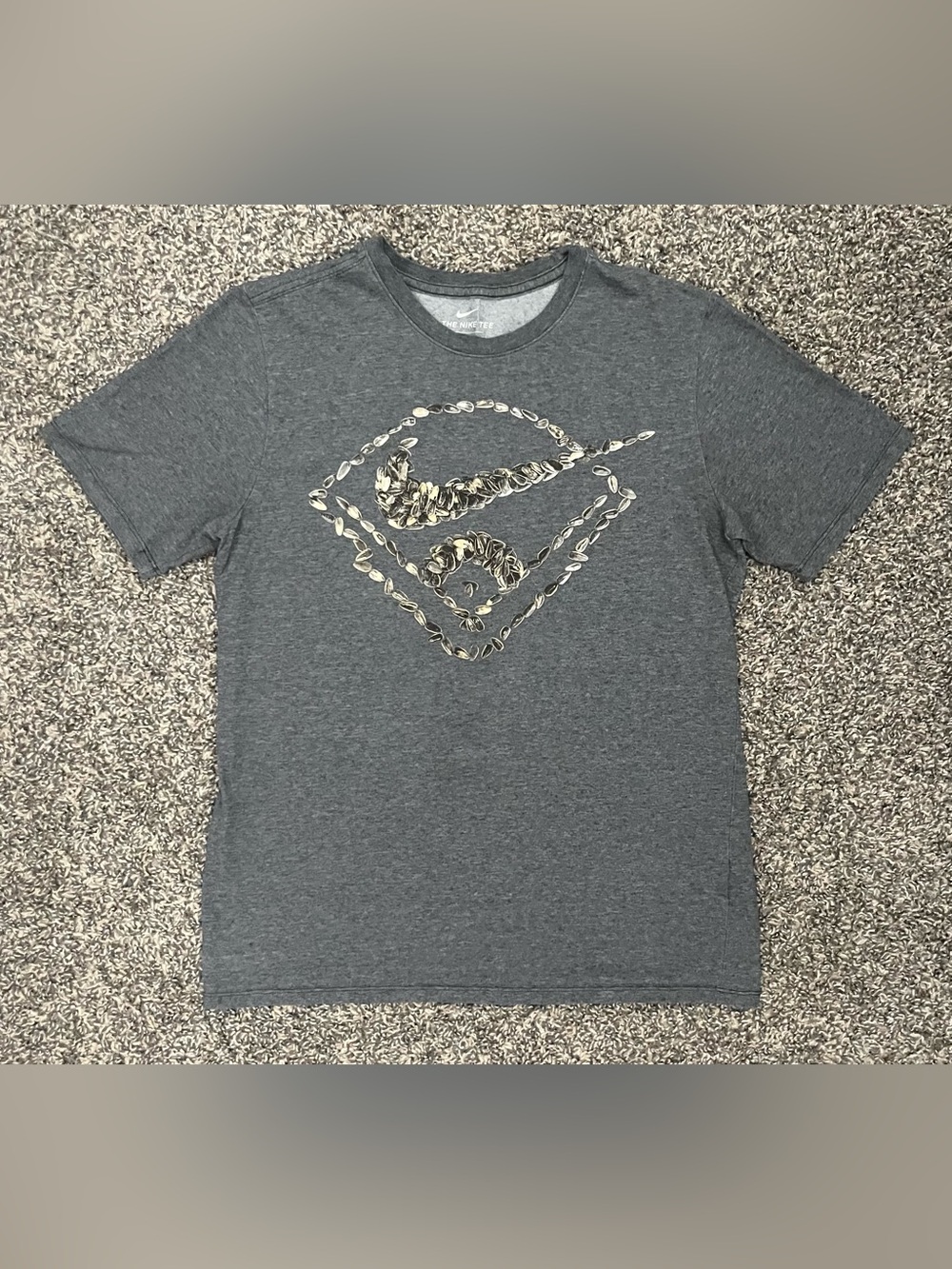 Nike Baseball Sunflower Seeds Dri - Fit Tee T-Shirt, Sz M